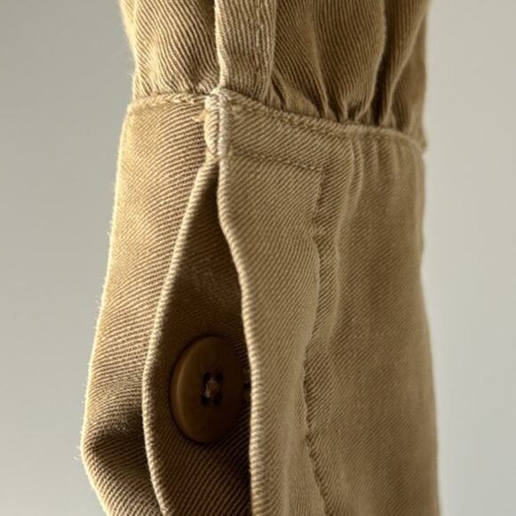 RALPH LAUREN COLLECTION GARRISON COTTON-LINEN JACKET IN MILITARY DRILL SZ 6 - Picture 7 of 14